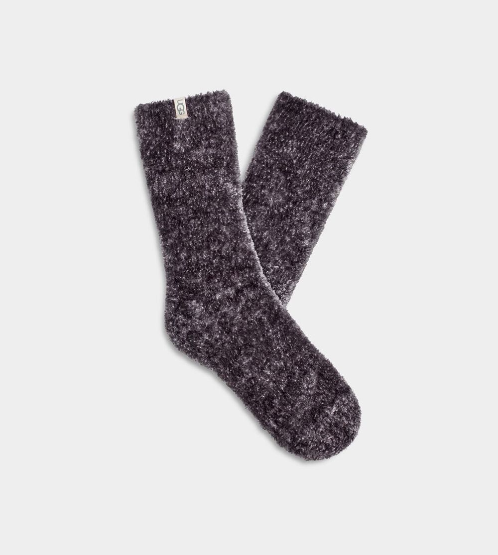 Ugg Sock Womens - Ugg Leda Cozy Midnight Purple - 817VENGMJ